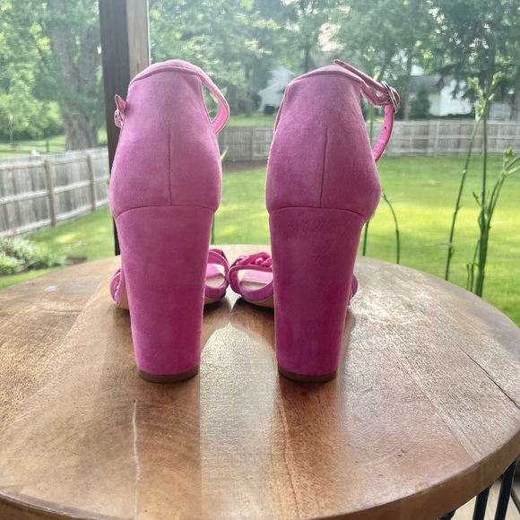 Nine West Strappy Pink Link Heels - Picture 7 of 10